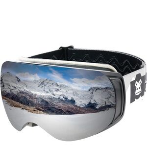 MONKEY FOREST NRG Series Ski Goggles with Anti-Slip Strap Interchangeable Lens A